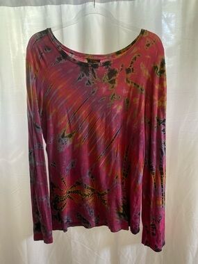 Long Sleeve Tie Dye Top